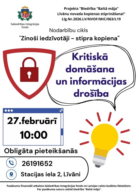 Kritiskā domāšana un informācijas drošība