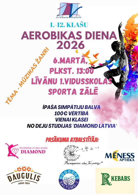 Aerobikas diena 2026