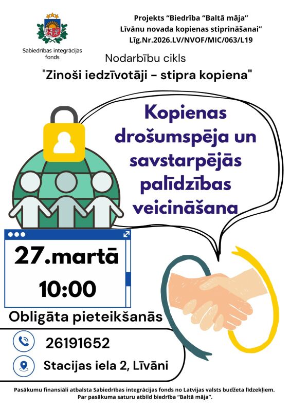 Kopienas drošumspēja un savstarpējās palīdzības veicināšana