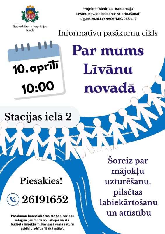 Informatīvu pasākumu cikls “Par mums Līvānu novadā”