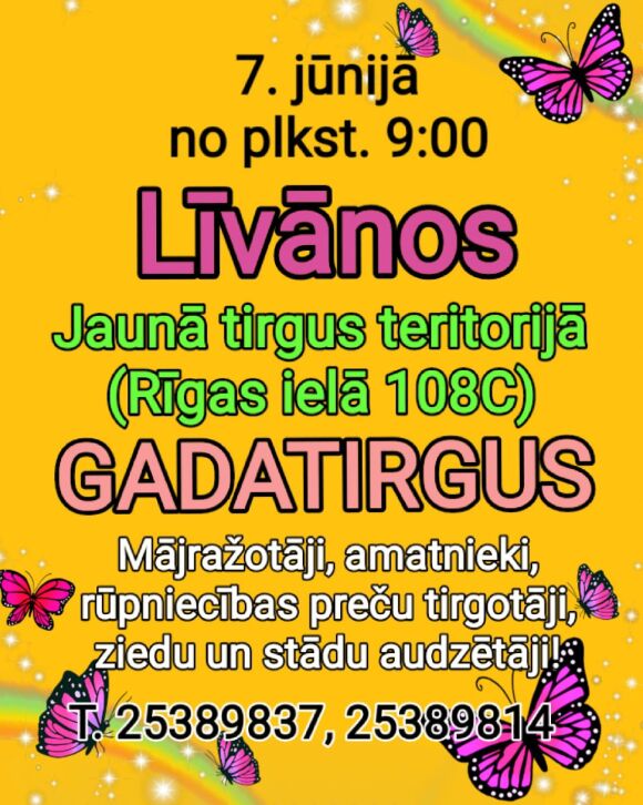 Ikmēneša tirgus 7. jūnijā