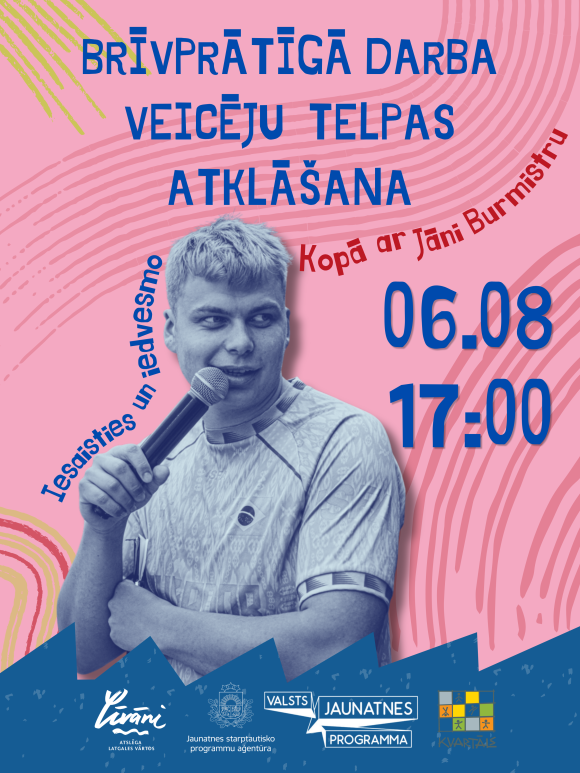 Brīvprātīgā darba veicēju telpas atklāšana