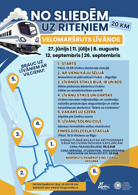 Velomaršruts Līvānos – “No sliedēm uz riteņiem”