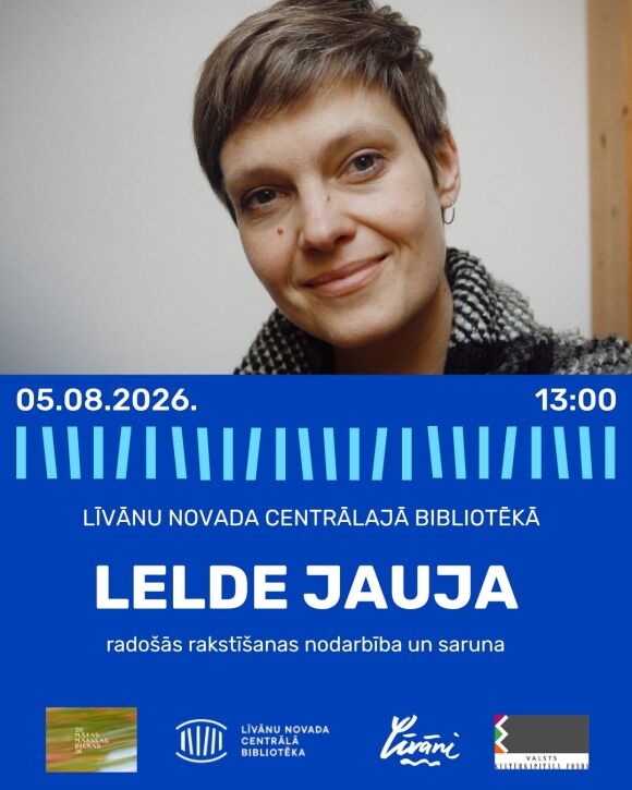 Tikšanās ar rakstnieci Leldi Jauju