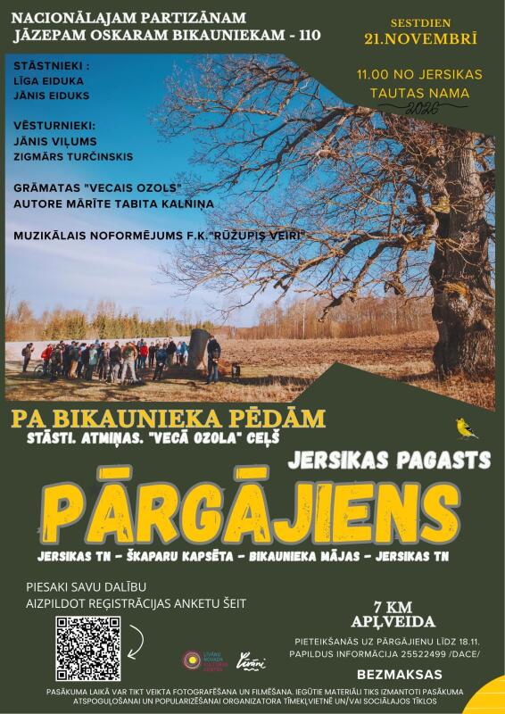Izzinošs un izglītojošs pārgājiens Jersikas pagastā 
