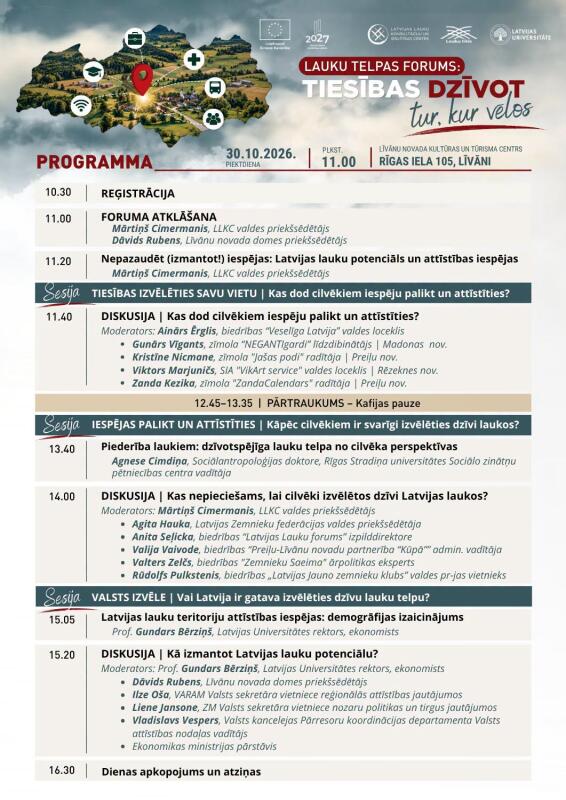 Lauku telpas forums 