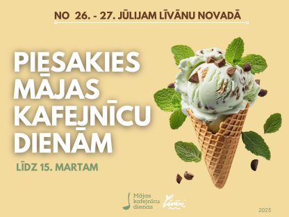 Piesakies “Mājas kafejnīcu dienām 2025