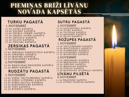 Piemiņas brīži Līvānu novada kapsētās