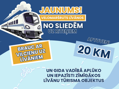 Jauns velomaršruts Līvānos – “No sliedēm uz riteņiem”